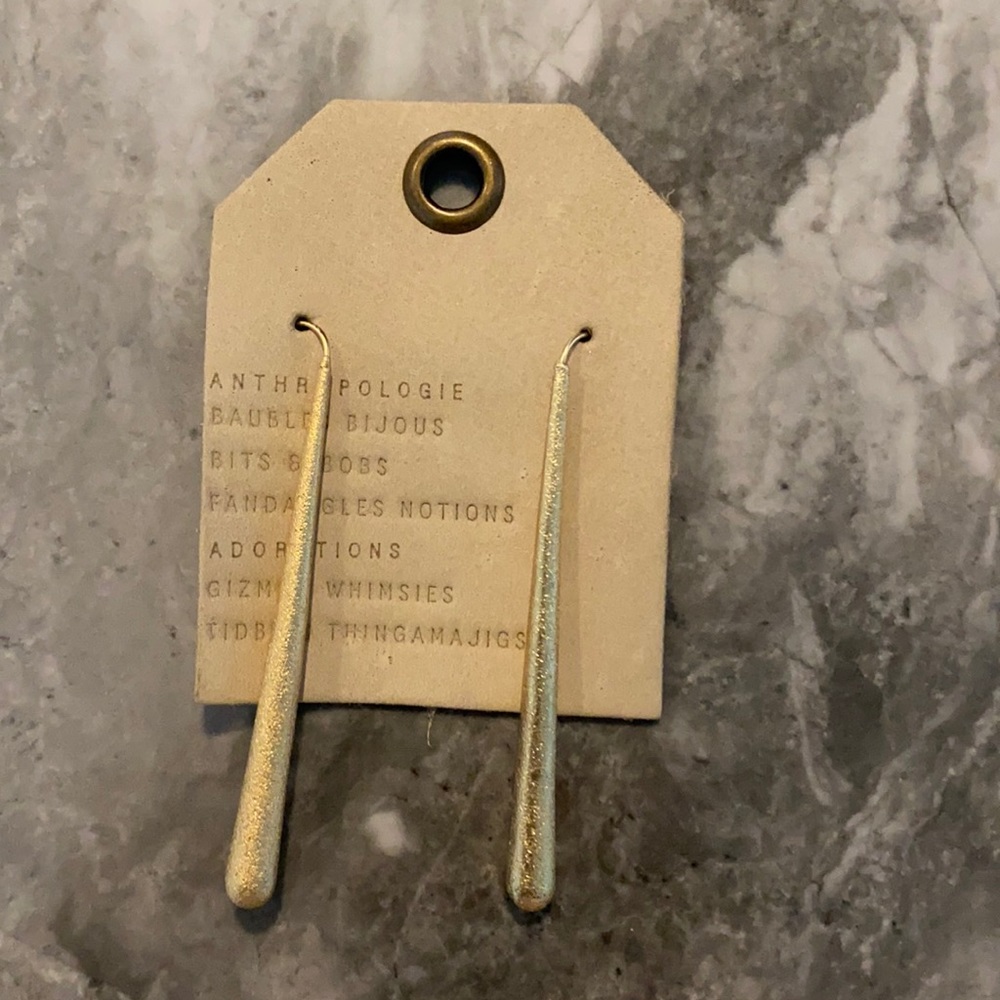 NWT gold anthropologie earrings